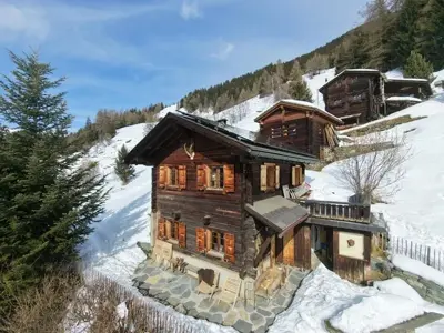 Scenic views from Le Gypaète, off-grid solar chalet Switzerland